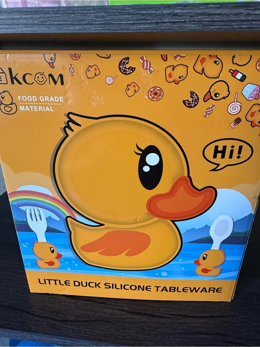 Little Duck Silicone Tableware Set - Yellow